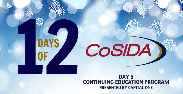 12 Days of CoSIDA: Day 5: Our Continuing Education Program